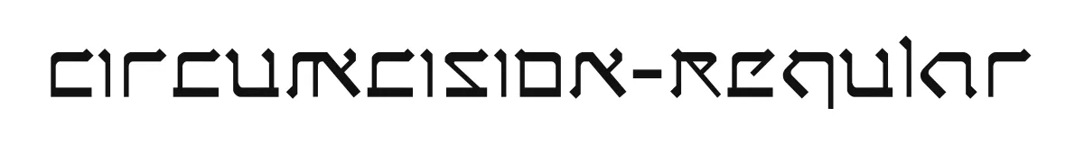 Circumcision-Regular font preview