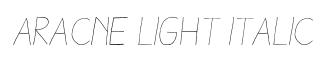 Aracne Light Italic