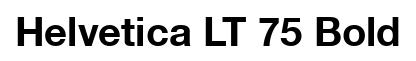 Helvetica LT 75 Bold