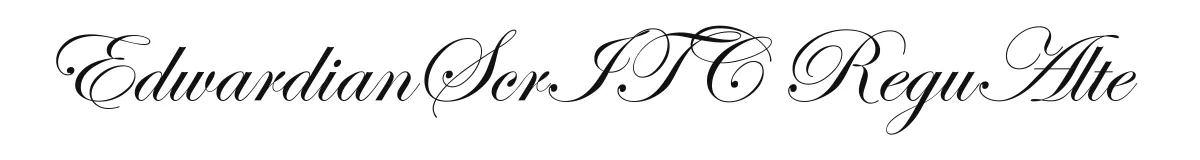 EdwardianScrITC ReguAlte font preview