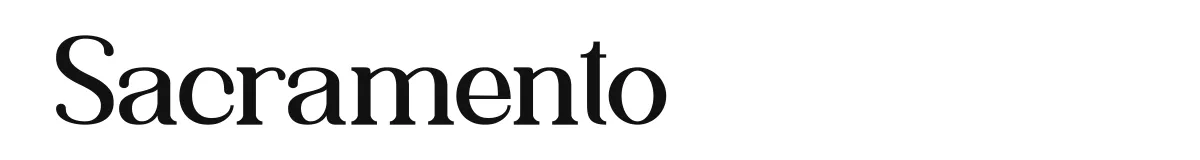 Sacramento original font preview