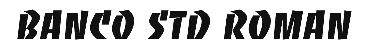 Banco Std Roman original font preview