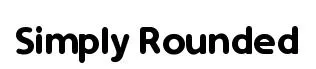 Simply Rounded font preview