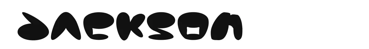 Jackson font preview