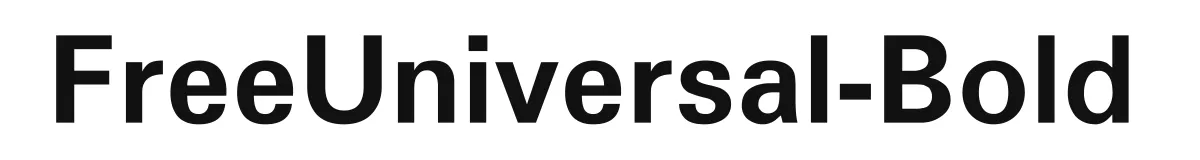 FreeUniversal-Bold font preview