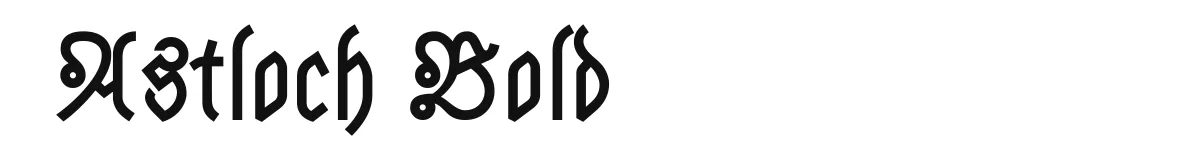 Astloch Bold font preview