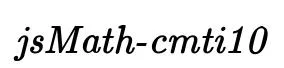 jsMath-cmti10