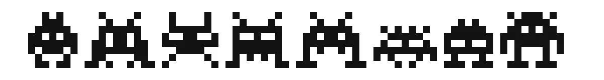 Invaders font preview