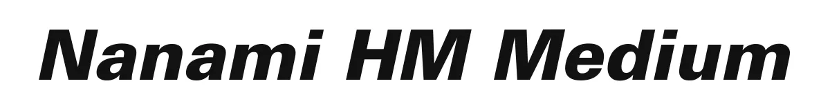 Nanami HM Medium font preview
