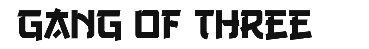 Gang of Three font preview