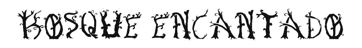 Bosque Encantado original font preview
