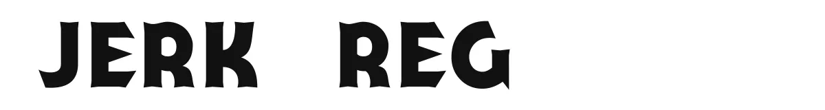Jerk   Reg original font preview