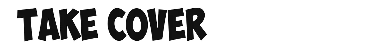 Take Cover original font preview