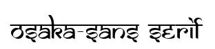 Osaka-Sans Serif