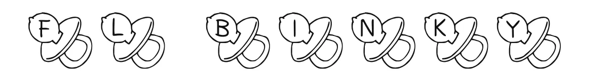 FL Binky original font preview