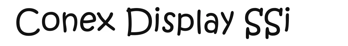 Conex Display SSi original font preview