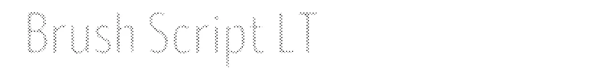 Brush Script LT original font preview