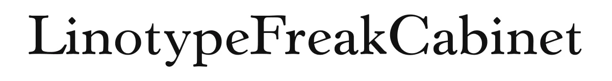 LinotypeFreakCabinet original font preview