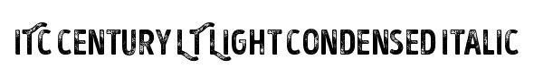 ITC Century LT Light Condensed Italic