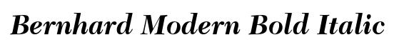 Bernhard Modern Bold Italic