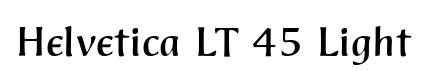 Helvetica LT 45 Light