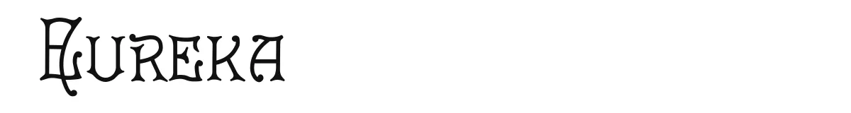 Eureka original font preview