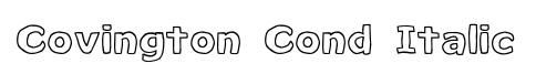 Covington Cond Italic