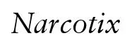 Narcotix original font preview