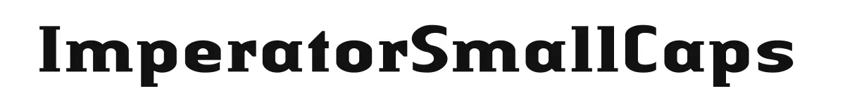 ImperatorSmallCaps font preview
