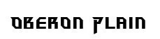 Oberon Plain original font preview