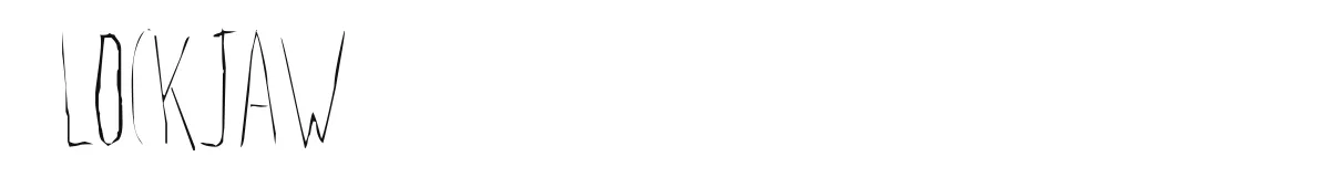 Lockjaw original font preview