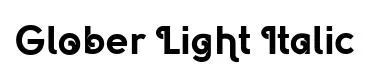 Glober Light Italic