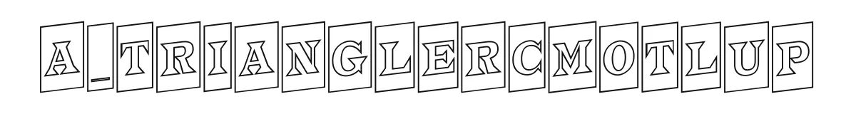 a_TrianglerCmOtlUp original font preview