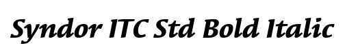 Syndor ITC Std Bold Italic