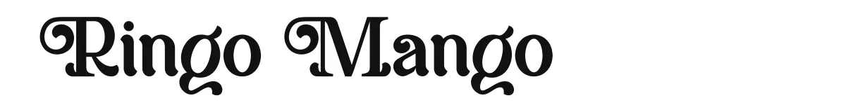 Ringo Mango font preview