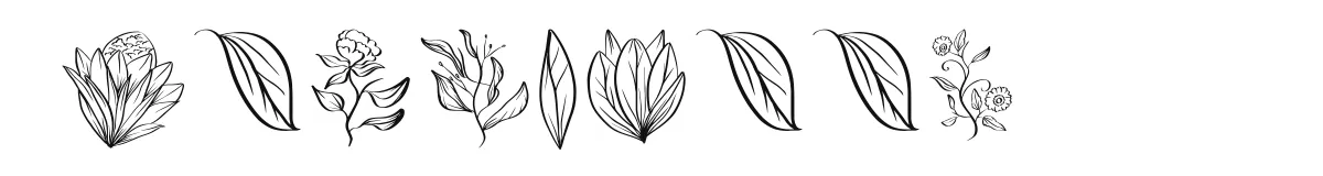 Floriella font preview