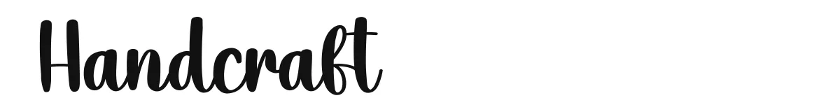 Handcraft font preview