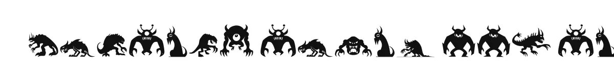 Monster South LLC ST font preview