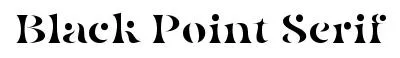 Black Point Serif