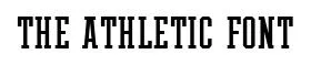 The Athletic Font