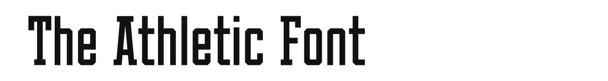 The Athletic Font font preview