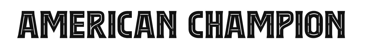 American Champion font preview