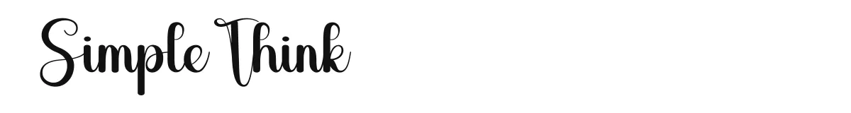SimpleThink original font preview