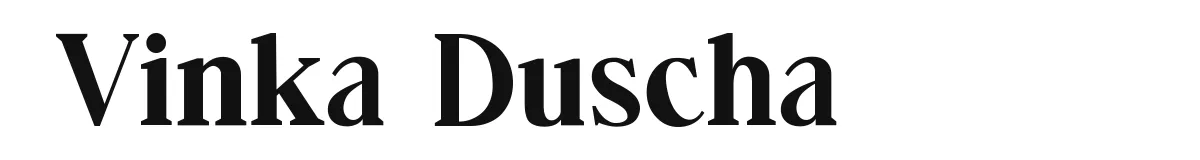 Vinka Duscha font preview