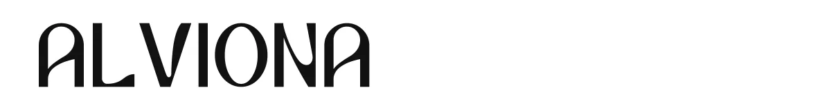 Alviona original font preview