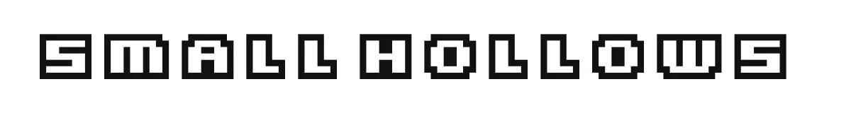 Small Hollows original font preview