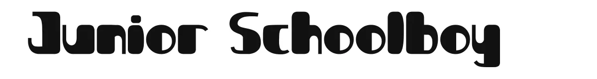 Junior Schoolboy original font preview