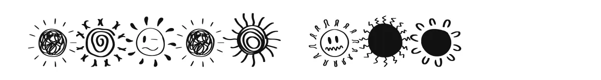 Retro Sun original font preview