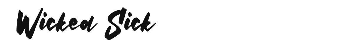 Wicked Sick original font preview