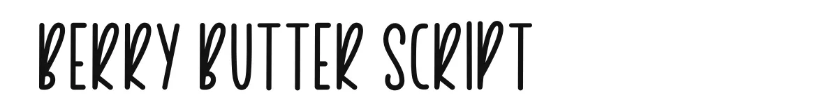 Berry Butter Script Berry Butter Sans preview
